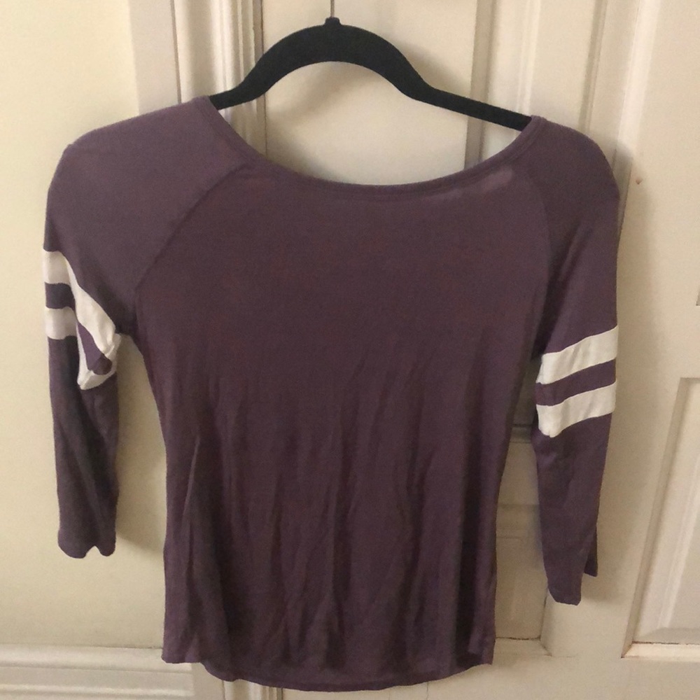 Purple long sleeve top